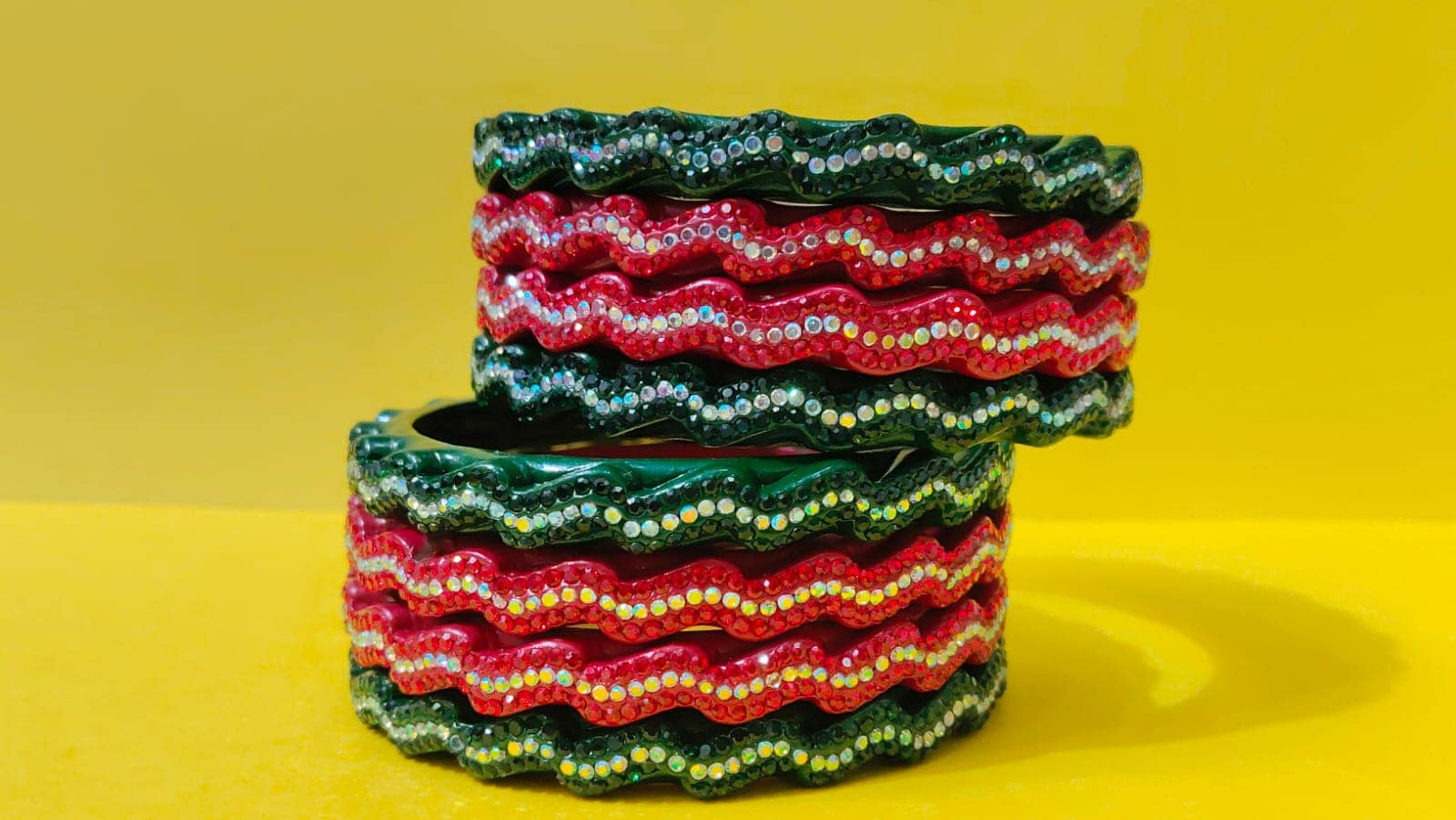 Red and green bangles